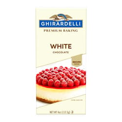 GHIRARDELLI Premium White Chocolate Baking Bar, 4 OZ (12 bars)