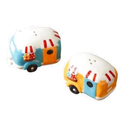 Donna's Home Emporium Hand Painted Vintage Style Camper Salt Pepper Shaker Set