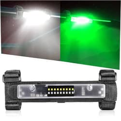 Lumimotor UTV Interior Dome Light Universal Roll Bar Mount LED Light Utility Roll Cage Light for UTV ATV Polaris RZR Can-Am Ranger Truck Car Off Road - White/Green