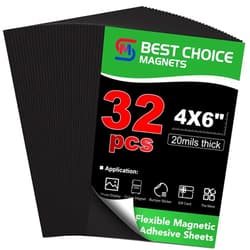 BEST CHOICE MAGNETS 32P Adhesive Magnetic Sheets 4