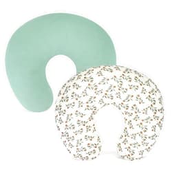 Accmor 2 Pack Muslin Nursing Pillow Covers, 100% Cotton Soft Nursing Covers for Breastfeeding Pillows, Slipcover for Baby Girls Boys Newborn