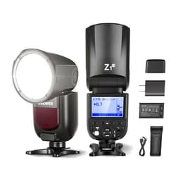 NEEWER Z1-N Round Head Flash Speedlite for Nikon DSLR Cameras, 76Ws 2.4G Speedlight with 1/8000s HSS 480 Full Power Flash, 1.5s Fast Recycle, Built in 2600mAh Battery, 10 Levels LED Modeling Lamp