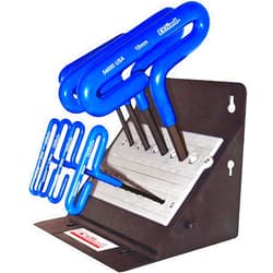 Eklind Tool EKLIND 56168 Cushion Grip Hex T-Key allen wrench- 8pc set Metric MM sizes 2-10 (6In shaft) w/Stand