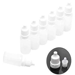 BEEK Jespeker 50 PCS Plastic Dropper Bottle Drop Bottles Empty Squeezable Eye Liquid Essential Oil Squeeze Bottle Small Dropper Refillable Containers with Caps 10ml
