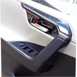 Hyorebi Hyorabyn Car Accessories for Kia K5 Optima DL3 2021 2022 Carbon Fiber Style Middle Air Condition Outlet Vent Covers Trim ABS