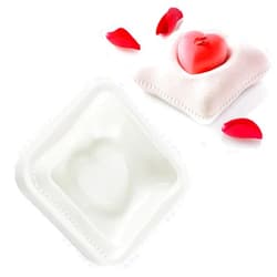 Zavaca Silicone Love Pillow Sugar Cake Mold 4 Inch Baking Mold for cake decorating, candy making, chocolate, mousse, dessert
