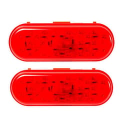 EVERESTHD 2pcs Brake Light Oval Stop Tail Marker Lights 26 LEDs Truck Trailer Position Lamp Waterproof IP65 fit for Volvo VNL VNR Mack Anthem 48