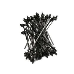 BIMIGET 100 Pack Cable Zip Ties, 8.3 inch Heavy Duty Nylon Push Mount Self Locking UV Resistant Assortment for Indoor Wire Tying (Black-100Pack)