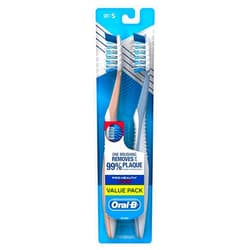 Oral-B Pro-Health All-In-One 40 S (Soft) CrossAction Bristles Toothbrush, (Twin Pack)