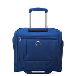 DELSEY Paris Helium DLX Softside Luggage Under-Seater with 2 Wheels, Navy Blue, Carry on 16 Inch