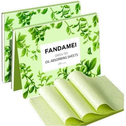 FANDAMEI Oil Blotting Sheets For Face, Oil Blotting Papers For Face, Blotting Paper for Oily Skin, Oil Control Film, Oil Absorbing Sheets For Face, Oil Absorbing Tissues, 200 Counts