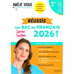 Amélie Vioux,Océane Meklemberg Réussis ton Bac de français 2026 avec Amélie Vioux - 1res STMG - STI2D - ST2S - STL - STD2A - STHR
