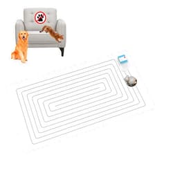 SEERWAY Electronic Pet Training Mat with Tester - Scat Mat for Dogs & Cats, Shock Pad to Keep Pets Off Furniture, Couch, Countertops | 3 Modes (Static, Beep, Static+Beep), Battery Powered