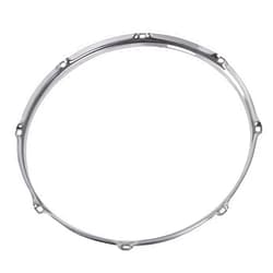 Yibuy Percussion Drum Hoop Metal Ring Silver for DIY Repair 14 Inches 8 Lug Lower Circle