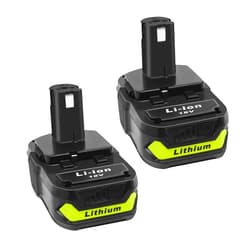 Chgdkjy 2Pack 3.0Ah Replacement for Ryobi 18V Battery P102 P103 P104 P105 P107 P108 P109 P190 P122 Compatible with Ryobi 18V Cordless Tools