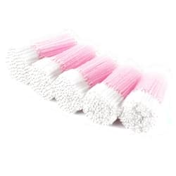 Tbestmax 500 Disposable Mascara Wands Eyelash Brush Spoolies for Eyebrow Eye Lash Extension (Pink, White)