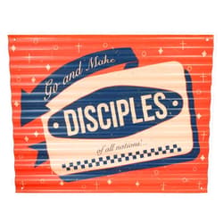 Swanson Christian Sign-Go And Make Disciples-Corrugated Metal (16.5