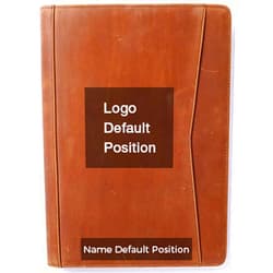 Gavarnie Personalized Leather Portfolio Padfolio for Men, Engraved Gifts for Father's Day for Husband from Wife, Customized Leather Gifts Present for Son/Dad, for Birthday, Brown