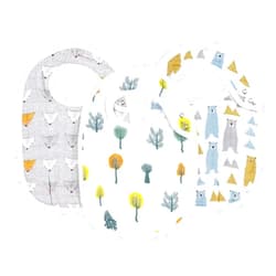 Egmao baby Snap Muslin Bibs for Boys &Girls,3-Pack Baby Bibs for Infants,Newborns and Toddlers,100% Cotton Muslin Bib