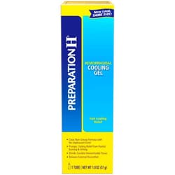 Preparation H Hemorrhoid Symptom Treatment Cooling Gel, Fast Discomfort Relief with Vitamin E, Tube (1.8 Ounce)