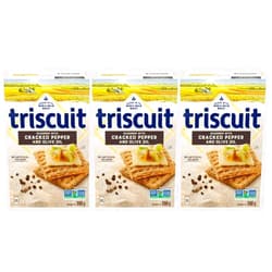 Generic Triscuit Cracked Pepper & Olive Oil Crackers, 200g/7oz (Pack of 3) Shipped from Canada
