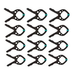 wolfcraft Mini 30 8653000 Spring Clamp Set, Versatile Allrounder - Ideal for Household, Hobby and Craft Projects, Pack of 12
