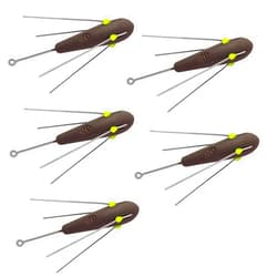 EUPHENG 5 Pcs Sputnik Sinker Long Tail Surf Fishing Weight Lead 3oz-6oz Saltwater Surf Casting Sinkers Catfish Beach Spider Weights for Ocean Sea Sand, Dark Brown