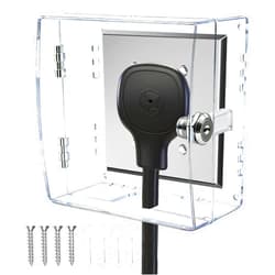 PILISPARK Level 1 Ev Charger Safety Box with 2 Locks for Tesla Charging Socket,for Baby Proofing,Suitable for 30a, 50a 125/250v, 14-50r Ev Charging Receptacle,5.9