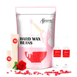 Ajoura 2 lb Hard Wax Beads, All-purpose Wax Beans for Sensitive Skin, Large Area Coarse Hair Removal, Refill Bag for Brazilian Bikini, Face, Eyebrows, Underarms, Arms, Chest, Back, Legs, Women Men