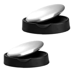 MIHEY 2 Pack Stainless Steel Soap Bar Magic Odor Remover Eliminating Smell Like Onion, Fish or Garlic
