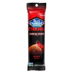 Blue Diamond Almonds, XTREMES Carolina Reaper Spicy Snack Nuts, 1.5oz Tube, Pack of 12