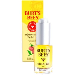Burt's Bees Gua Sha Face Oil With Rosehip Seed Extract, Reduces Appearance of Fine Lines and Wrinkles, Use with Ice Roller & Facial Tools, Natural Origin Skin Care, 0.51 fl. oz.
