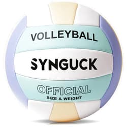 SYNGUCK Size 5 Volleyball,Official Soft Indoor Outdoor Volleyballs Sports Training Game Play Ball for Youth, Teenager, Adult