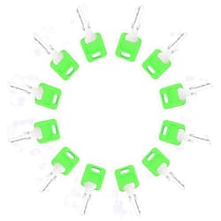 Govdune RV MK9901 Replacement Key Set, Green, Heavy Duty, Fits FIC Locks with Codes 9901 or 6601
