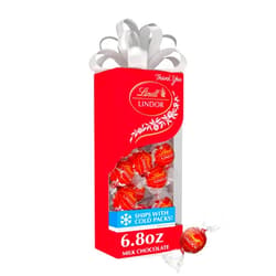 Lindt LINDOR Milk Chocolate Candy Truffles Traditions Gift Box, Milk Chocolate Candy with Smooth, Melting Truffle Center, 6.8 oz.