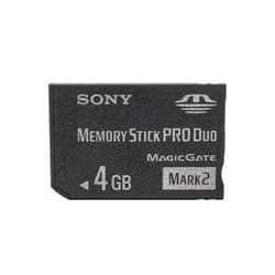 Sony Memory Stick PRO Duo (Mark 2) Memory Card 4 GB 4GB 4 Gig for Digital Camera Sony Cybershot Cyber-Shot/Alpha Series