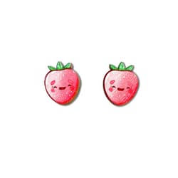 PeachyApricot Kawaii Strawberry Earrings Cute Fruit Food Hypoallergenic Jewelry