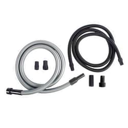 Cen-Tec Systems 94214 Shop Vacuum 10 Ft Whip Hose and Power Tool Adapter Set for Dust Collection, Black