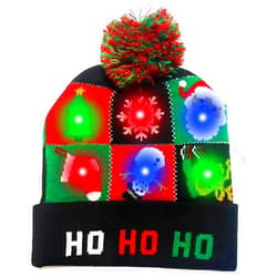 AZMONADIO Christmas Hat Beanie Hat White Elephant Gifts Funny Gag Gifts Novelty Party Favors Women Men Adults Kids