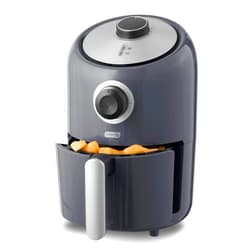 DASH Compact Air Fryer Oven Cooker with Temperature Control, Non-stick Fry Basket, Recipe Guide + Auto Shut off Feature, 2 Quart - Grey