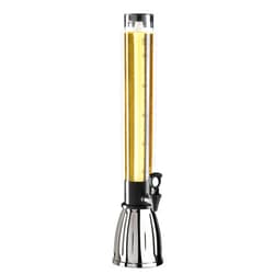 OGGI Beer Tower 3L/100oz - Beverage Dispenser with Spigot & Ice Tube, Margarita Tower, Mimosa Tower, Perfect Drink Dispensers for Parties, Drink Tower, Holds 6 Pints of Beer – Stainless
