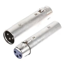PNGKNYOCN XLR Male to Female Adapter,3 Pin XLR Audio Microphone Cable Extension Adapter Connector（2-pack）