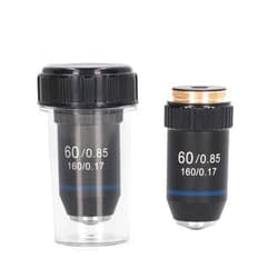 Fafeicy Achromatic Objective, 60X Achromatic Microscope Objective Lens High Magnification 20.2mm Thread for Compound Magnifier Supplies, Borescopes