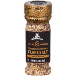 McCormick Grill Mates Coarse Black Pepper & Flake Salt Grilling Seasoning, 5.71 oz
