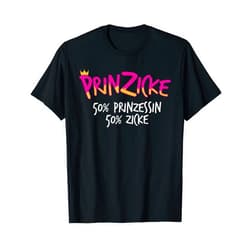 Prinzicke Mädchen Lustige Kinder Frauen Sprüche Prinzicke Princess Zicke - Girls Kids Prince T-Shirt