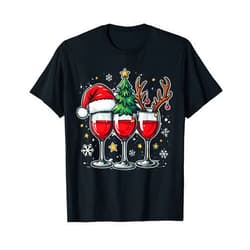 Lustig Weihnachts-Shirt Geschenk-Idee Familie Paar Partner Outfit Nikolaus Xmas Santa Glüh-Wein Weihnachtsmarkt T-Shirt