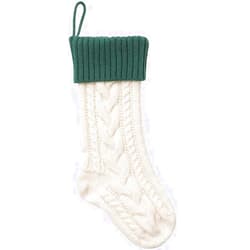 SKUZA Christmas Stocking,Window Glass Decoration Christmas Decorations Christmas Socks Gift Bag Children's Candy Indoor Family Holiday Party Christmas Decor Knitting Stockings Wood Decorative Beads Large