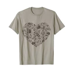 Love Music Gifts & Accessory Instruments Heart Love Musical Instruments Clothing Notes Music Heart T-Shirt