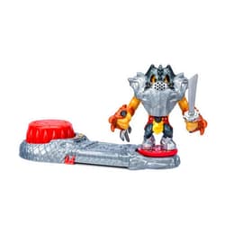 Akedo Legends of Akedo Ninja Bosses, Golden Lion Prideheart, 3 Inch Tall Battling Warrior Figure with 360˚ Attack Spin Action, Double Defense Armor Pops Off When Struck, 2 New Ninja Bosses to Collect