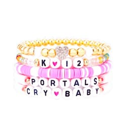 ZerosJdfy Album Inspired Handmade Music Bracelet Set, Melanie Martinez Merch, Melanie Martinez Bracelets, Friendship Bracelets for Fans